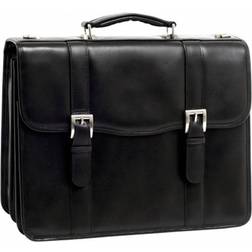 McKlein Flournoy | 15” Double-Compartment Laptop Briefcase - Black